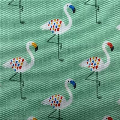 Flamingoes On Green Fabric 0.5m - exclusive