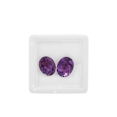 4.25ct Amethyst Brilliant Oval Approx 10x8mm, Loose Gemstone (Pack of 2)