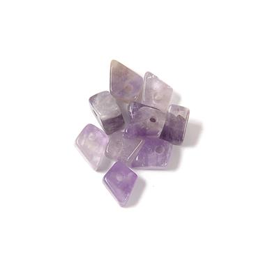 10cts Amethyst Dragon Scale Beads Approx. 8x6mm, 10pcs 