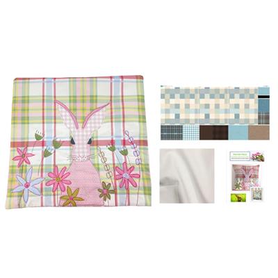 Helen Newtons Blue Harriet Hare Cushion Cover Kit: Instructions, Fabric Panel & Fabric (0.5m)
