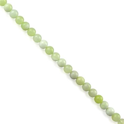 165cts (Mountain Jade) Serpentine Rounds Approx 8mm, Approx 38cm Strand