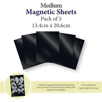 Carnation Crafts Medium Magnetic Sheets - Pack of 5