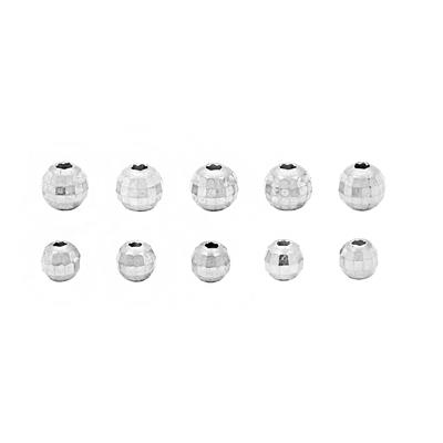 925 Sterling Silver Satellite Spacer Beads, Approx 4mm & 5mm 10pcs