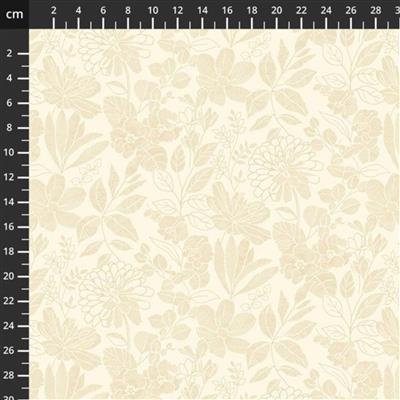 Pen And Ink Cream Extra Wide Backing Fabric 0.5m (300cm Width)
