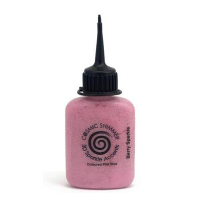 Cosmic Shimmer Pearl 3D Accents Berry Sparkle 25ml 