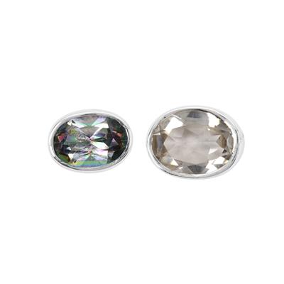 2.75cts Mixed Topaz Collets – 2pcs Oval 