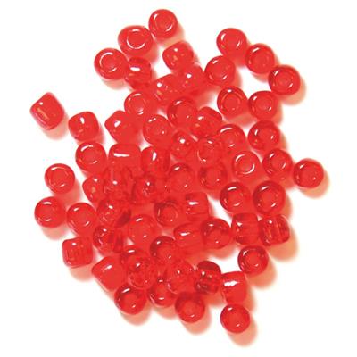 Red E Beads 4mm Pack of 8g