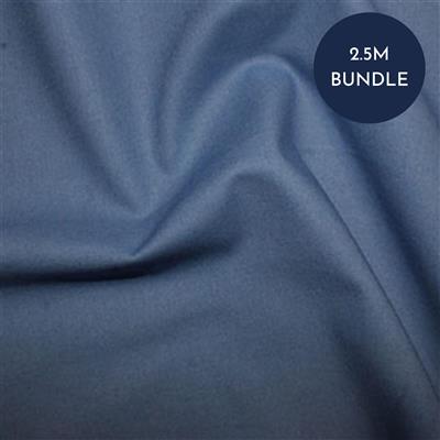 100% Cotton Cadet Blue Lining Fabric Bundle (3m). Save £2