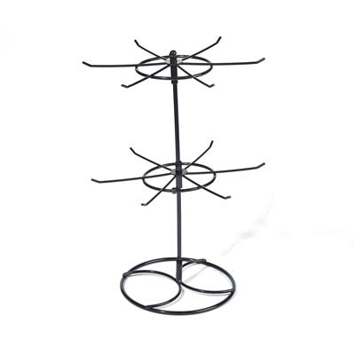 Black Metal Swivel Jewellery Stand, 32x21cm