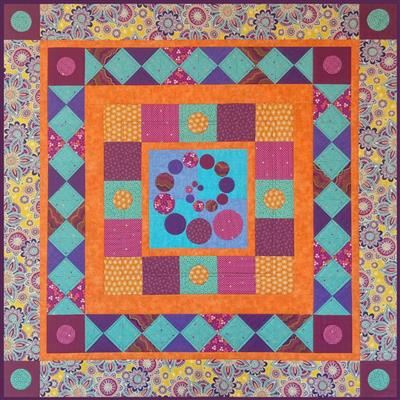 Village Fabrics Henna Magic Lap Quilt
