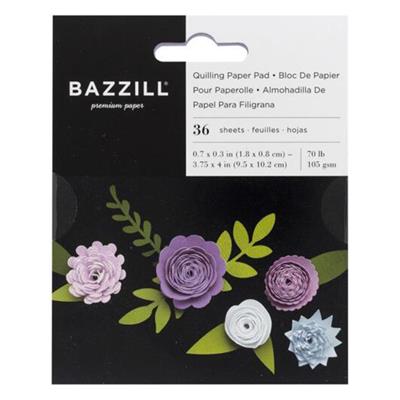 Bazzill Quilling Perforated Paper Pack Lilac, 36 Sheets