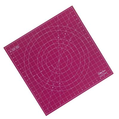 Square Locking Rotating Cutting Mat Pink 18 x 18