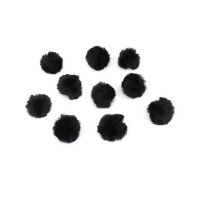 Black Faux Fur Trim, Approx 15mmx1m length (1pc)