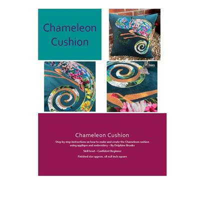 Delphine Brooks Luxury Chameleon Cushion Instructions