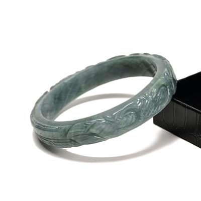 200cts Type A Flecks of Imperial Jadeite Bangle