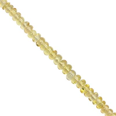 TRADE SHOW DEAL - 6cts Yellow Sapphire Smooth Rondelle Approx 1.5x1 to 2.5x1mm, 11cm Strand 