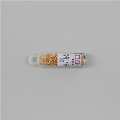 Miyuki Delica Silver Lined Gold Seed Beads 11/0 Approx 7.2GM