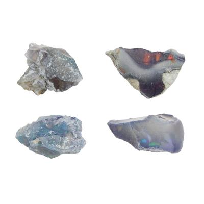 20cts Raw Black Ethiopian Opals Approx 4-6Pcs
