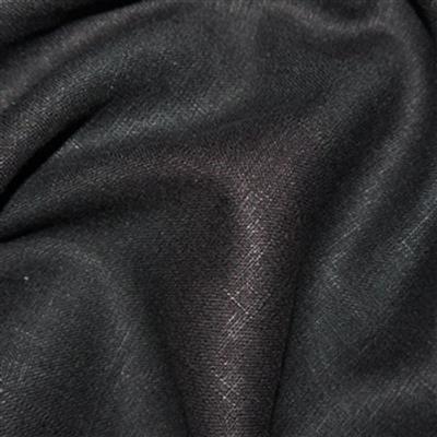 Enzyme Washed Linen Black Fabric 0.5m
