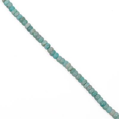 230cts Amazonite Fancy Rondelle Approx 5x8mm, 38cm 