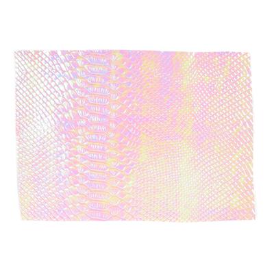 Synthetic-Leather Pink Opal AB 7x10.5in