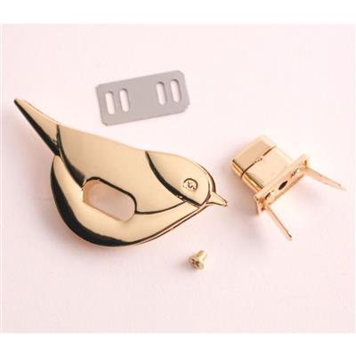 Debbie Shore Bird Twist Lock Gold
