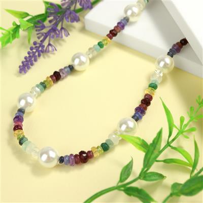 160cts Multi Gemstone Faceted Rondelles Approx 2.5x1.5 to 5x1.5mm, (9.5cm Pack Of 12- Birthstone Strand)