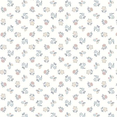 Liberty Collector's Home Natures Jewel Spring Buds White Fabric 0.5m