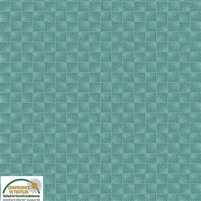 Stof Quilters Co-Ordinates Checkers Green Fabric 0.5m