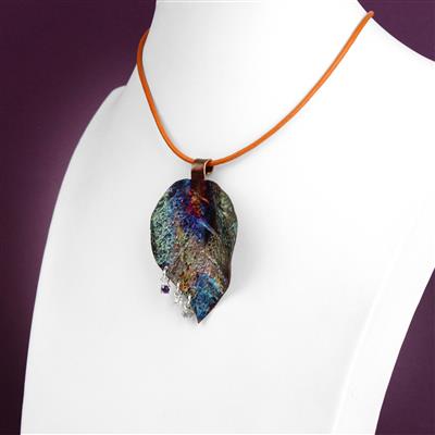 925 Sterling Silver & Copper Amethyst, Labradorite and White Topaz Charm Project With Down
