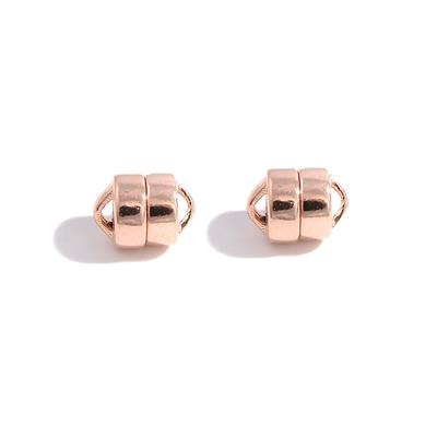 Rose Gold 925 Sterling Silver Magnetic Clasp, 5mm, 2pcs