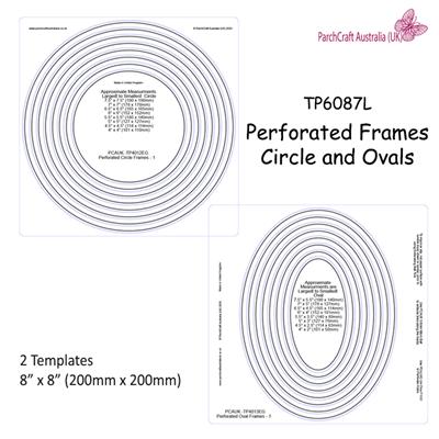 ParchCraft Australia (UK) - Perforated Frames - Circle and Oval