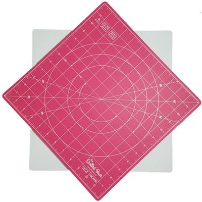 Square Locking Rotating Cutting Mat Pink 12 x 12