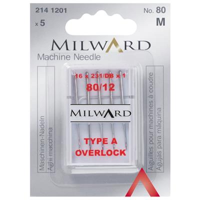 Milward Overlocker Needles 80 (12) Pack of 5