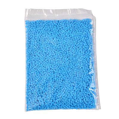 2mm Blue Seed Beads, 100g Bag