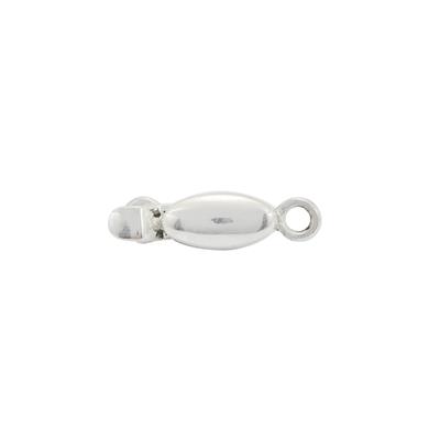 JM Essential 925 Sterling Silver Oval Clasp, Approx 4x10mm