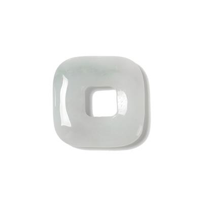 45cts Type A Jadeite Square Donut Approx 30mm, 1pc