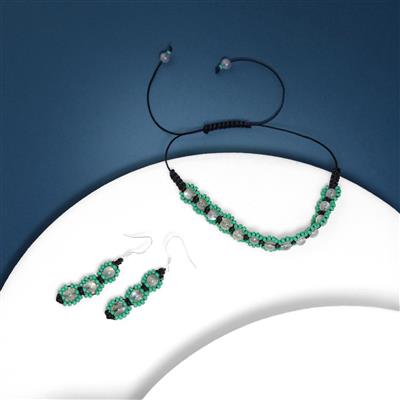 Labradorite Cabochon Silver Plated Base Metal Macrame Project With Downloadable Instructions By Rachel Smith