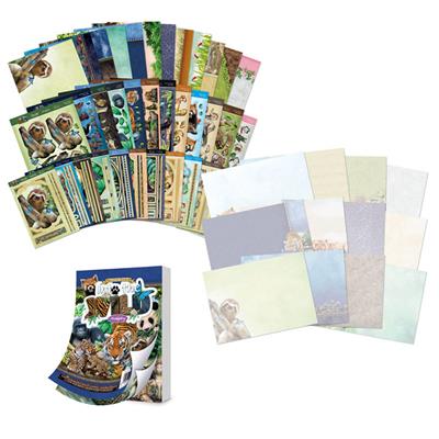 Into the Wild Designer Deco-Large Ultimate Collection, inc; Deco - Large Topper & Base Sheets, Printed Cardstock, Inserts & Little Book