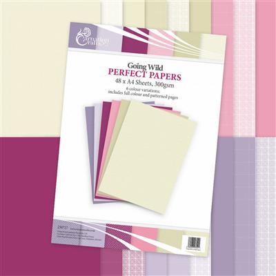 Carnation Crafts Going Wild A4 Perfect Papers 300gsm 48 sheets