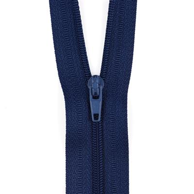 60cm Navy Nylon Closed End Zip. Number 3