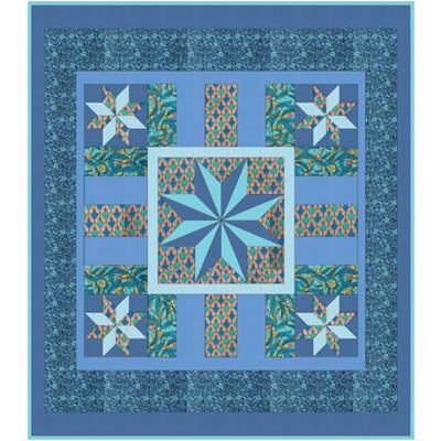 North Star Blue Quilt Kit 184 x 209cm