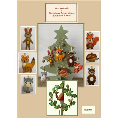 Alison J Reid's Felted Christmas Decoration Instructions
