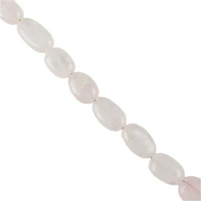 130cts Rose Quartz Graduated Tumble Nuggets Approx 8x7mm to 14x10mm, 38cm Strand