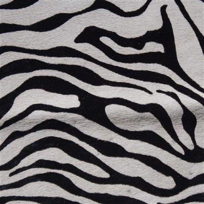 Baby Zebra Print Hair on Hide 6x6