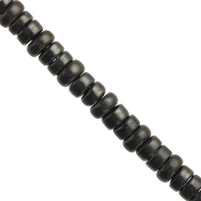 160cts Magnetic Hematite Plain Rondelles Approx 4 to 8mm, 33cm Strand