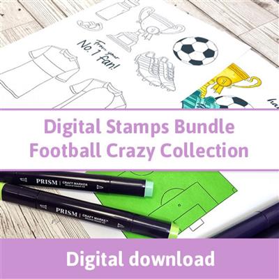 Digital Stamps Bundle - Football Crazy