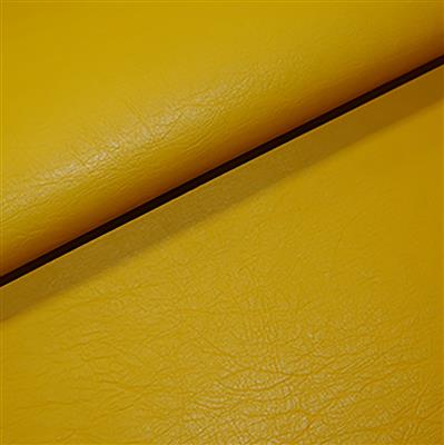30% Viscose 40% PU Leather 30% Polyester Fabric Mustard 0.5m