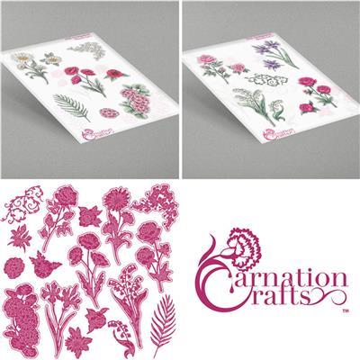 Carnation Crafts Midi Arrangement Flowers Die Set, 25 Dies