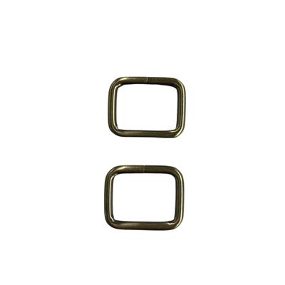 25mm Bronze Colour Rectangle Loop - 2 Pieces